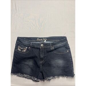 Arco iris Womens Dark Wash Denim Jean Shorts